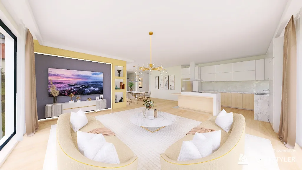3 Bedroom, 250 sqm house 3d design renderings