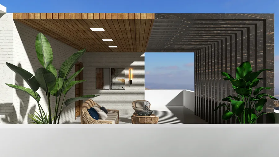DHA Rooftop BBQ 3d design renderings