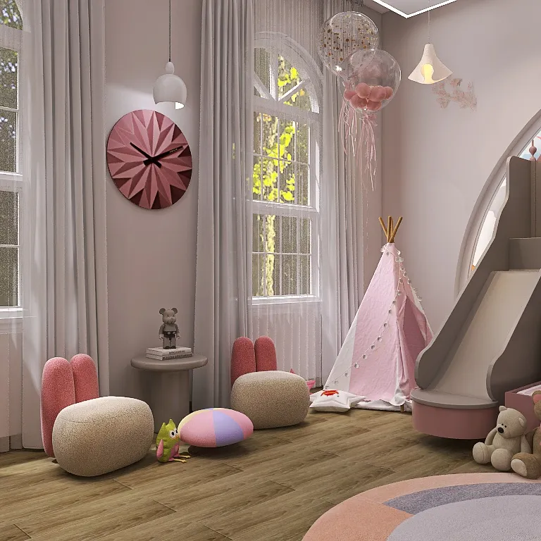 ZAHI KIDS BEDROOM 3d design renderings