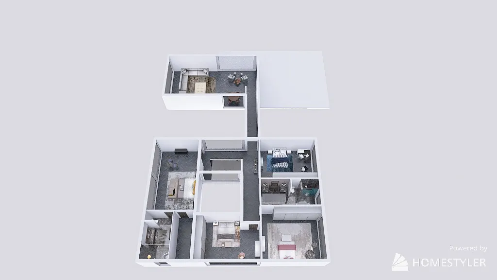 Inspiration Richard Neutra Home 2024 3d design renderings