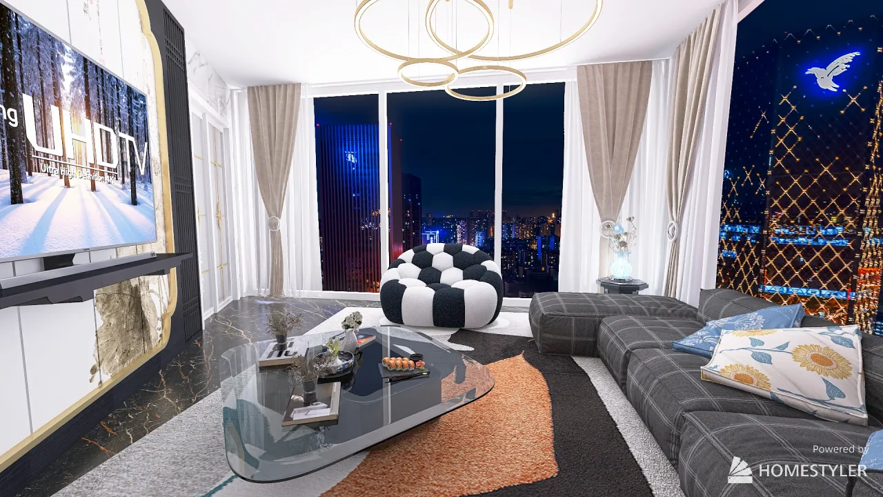 Marble Oriental Suite Glamour 3d design renderings