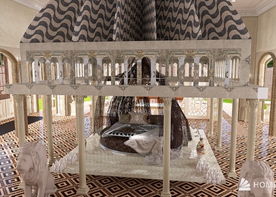 Arabian luxury room (ancient) Design Rendering