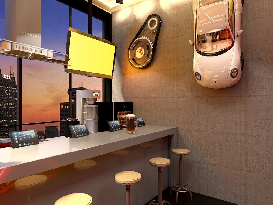 Copy of restaurante F1 3d design renderings