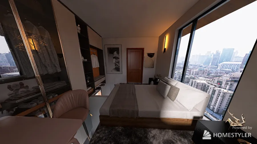 Luxury mobile home. 3d design renderings