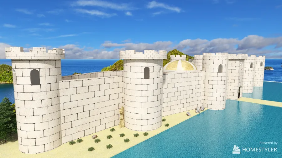 Castle 3d design renderings