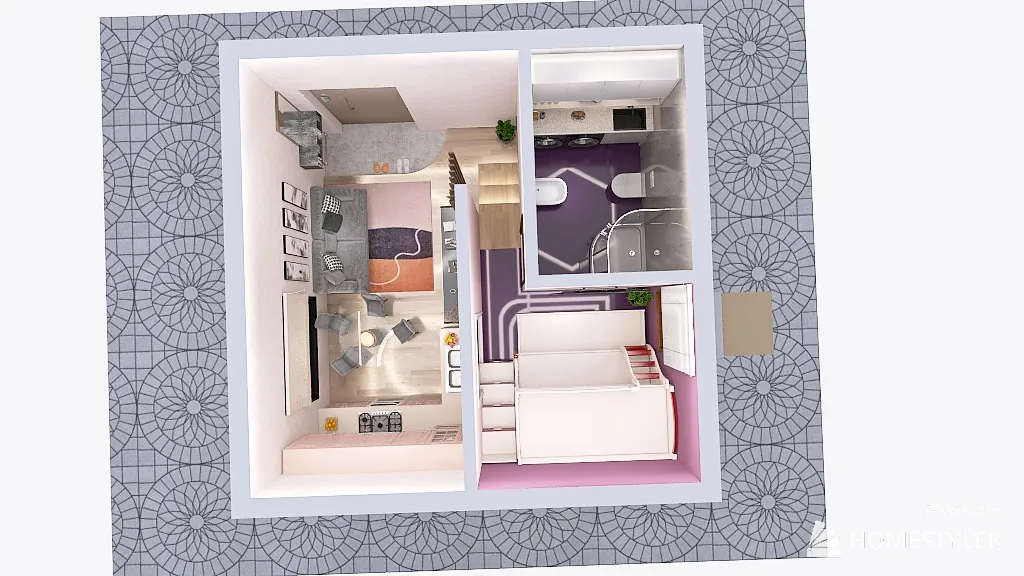 Loft Vacanze 1 - Nadia 3d design renderings