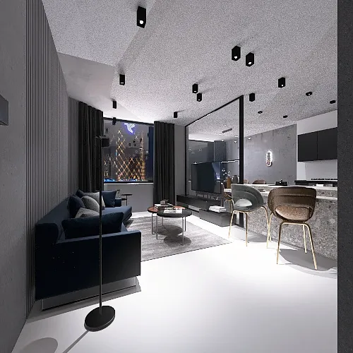 7 Delicate Industrial Style Studio 3d design renderings