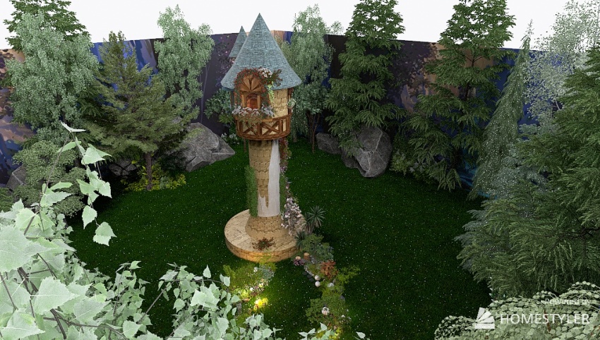 Tangled tower - Rapunzel 3d design picture 833.33