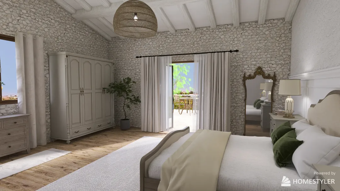 L'Oliveto Bedroom 3d design renderings