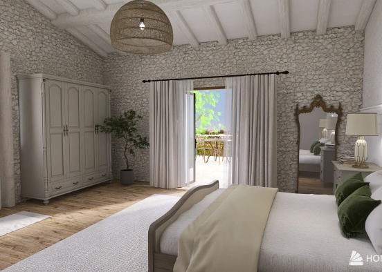 L'Oliveto Bedroom Design Rendering
