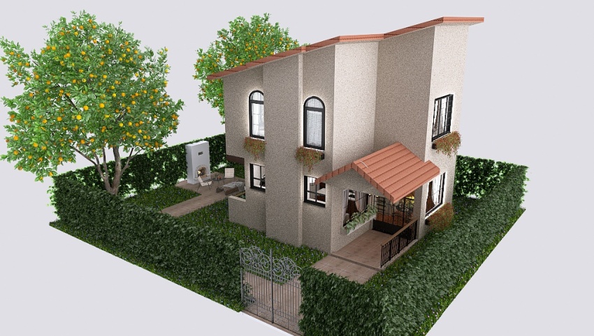 Spanish Style Villa 3d design picture 298.4