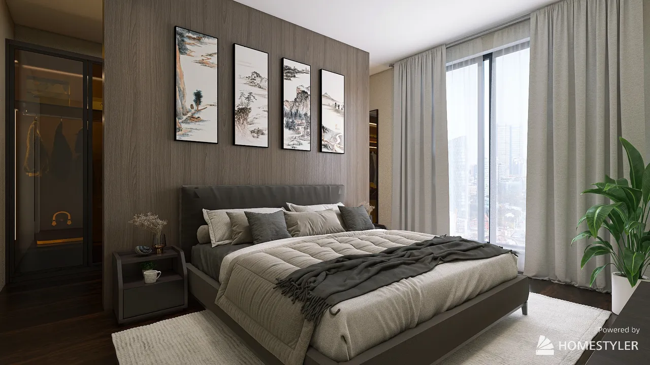 MasterBedroom 3d design renderings