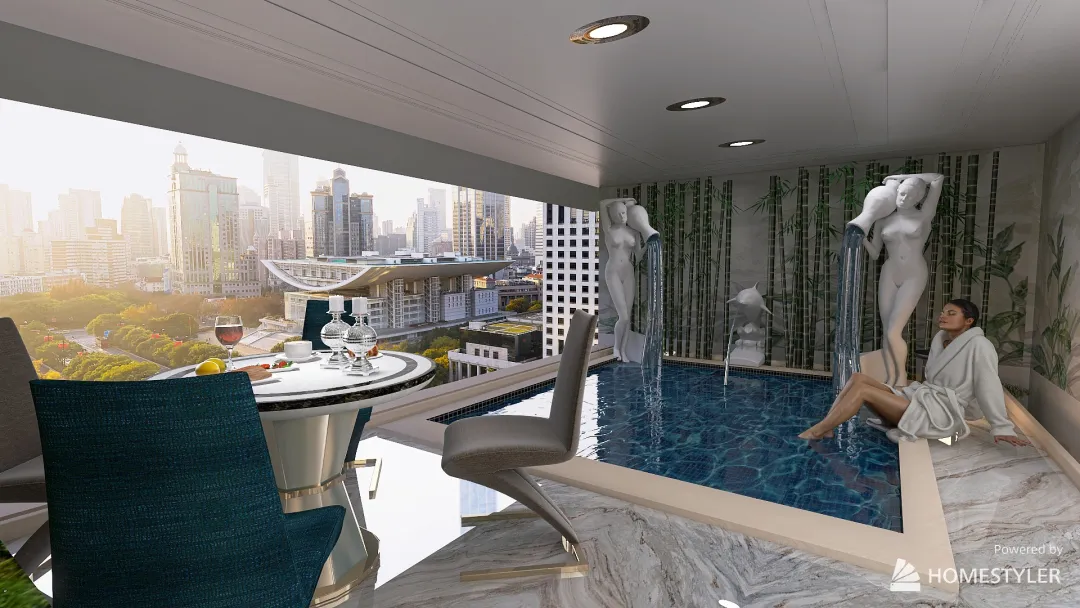 Oasis Spa Hotel 3d design renderings