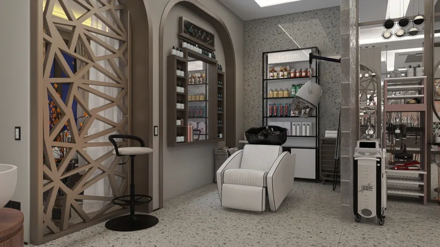 Hairdressing salon 3d design renderings