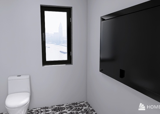 16-Modern Apartment Empt Room Design Rendering