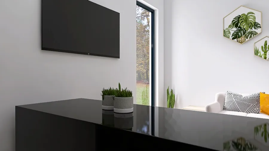 Living/Kitchen/Dining 3d design renderings
