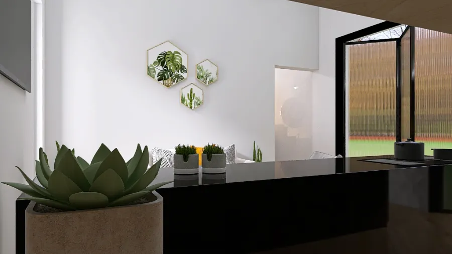 Living/Kitchen/Dining 3d design renderings