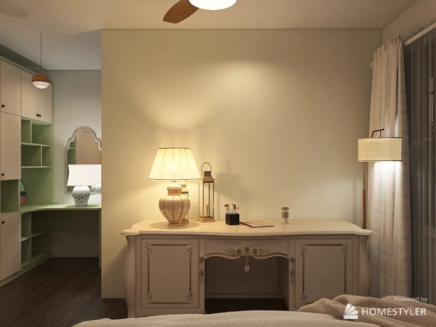 Bedroom & Living Room 3d design renderings