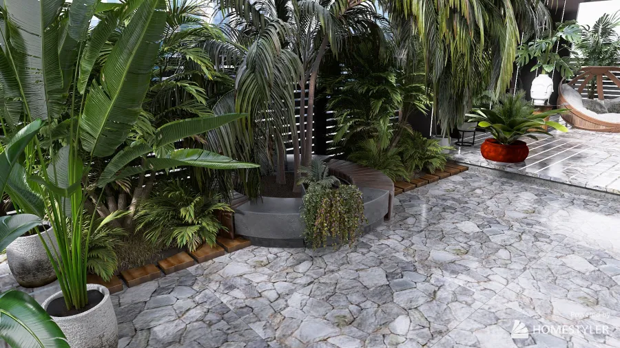 garden roof for web 3d design renderings