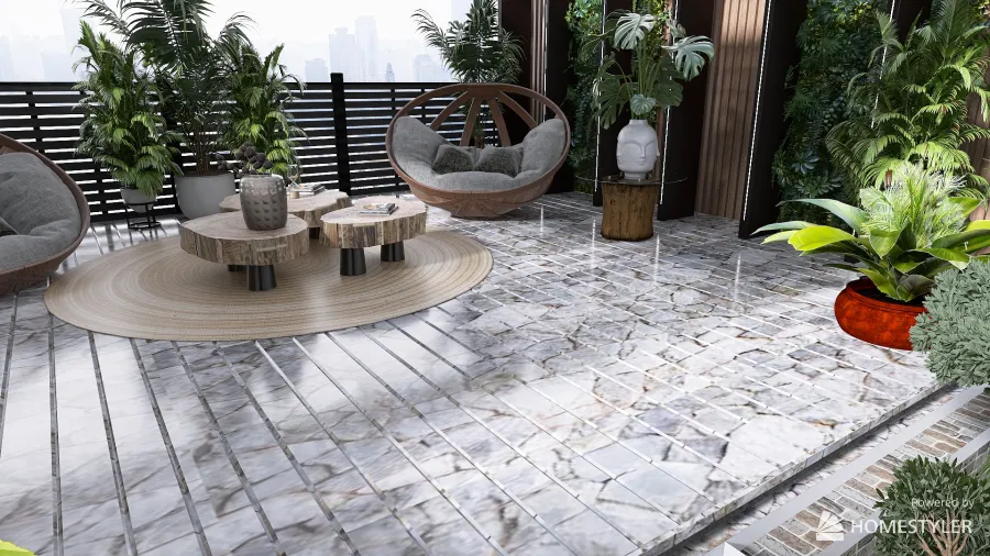 garden roof for web 3d design renderings
