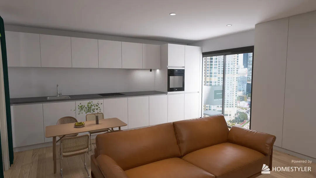 Copy of Branca Kitchen + Living Room V2 3d design renderings