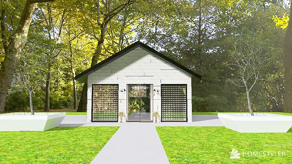 Tiny cottage 3d design renderings
