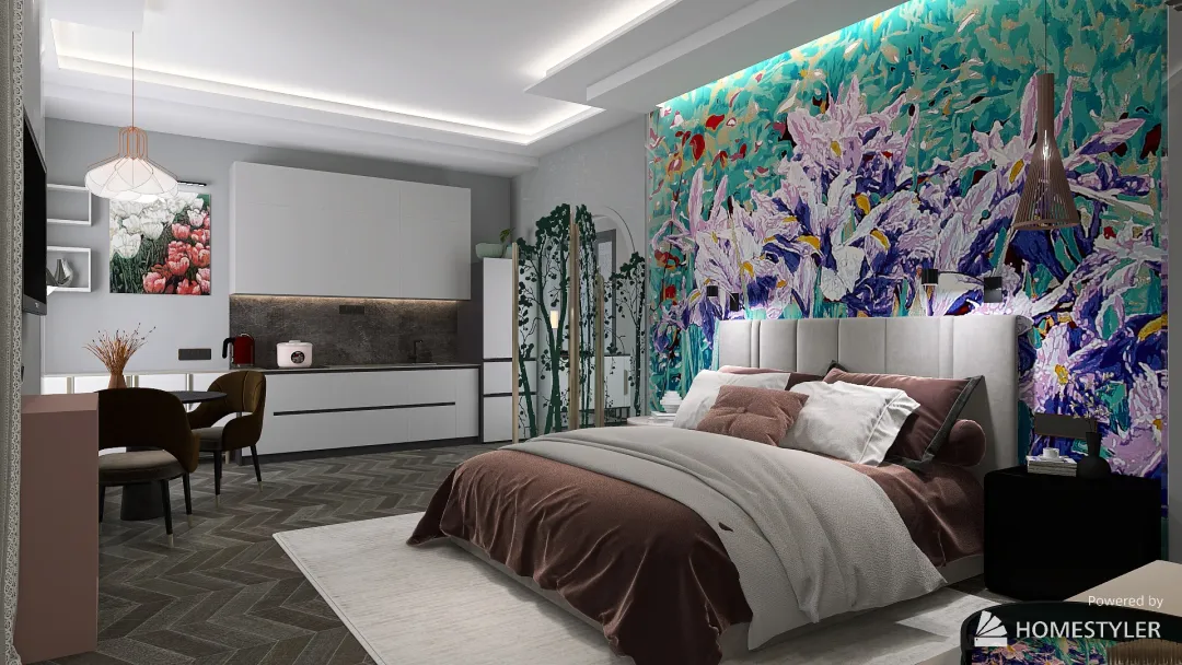 3 apartments for rent - on 2 floor - Artemiev 3d design renderings