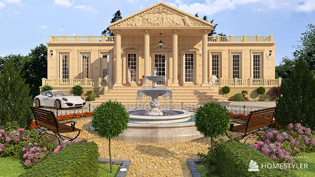 Neoclassicism 3d design renderings