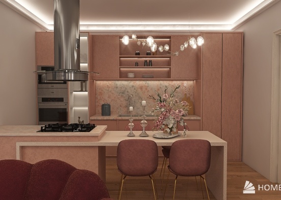 Just a girl apartment Design Rendering