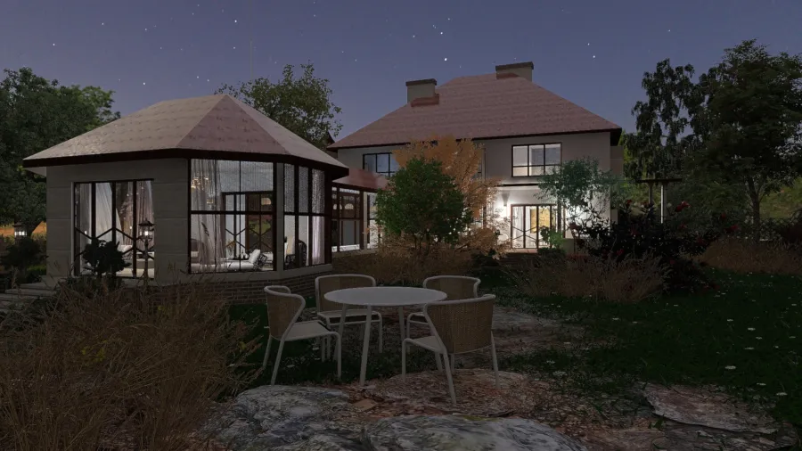 House by Lake Vichy 3d design renderings