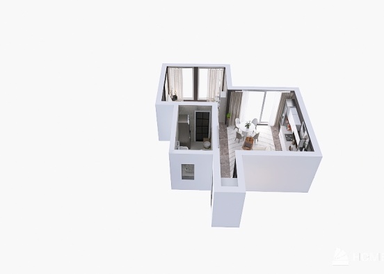 Mini appartement Design Rendering