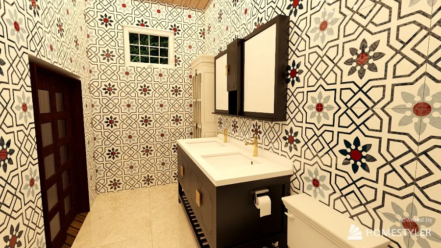 Ensuite Bathroom 3d design renderings