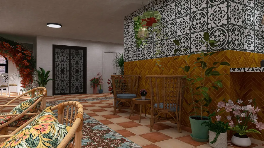 Bar & Cafe 3d design renderings