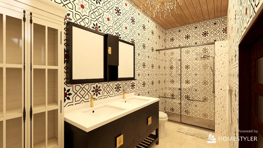 Ensuite Bathroom 3d design renderings