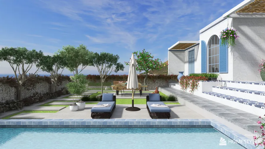 Project: Rooftop Garden (2) 3d design renderings