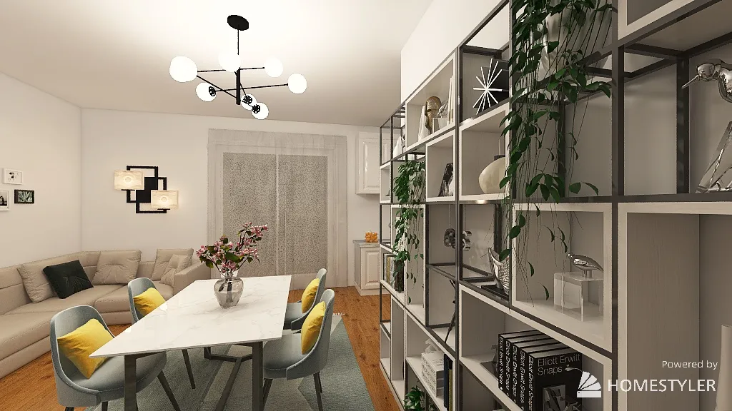 Simple apartament 3d design renderings