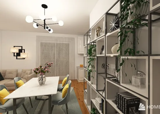 Simple apartament Design Rendering