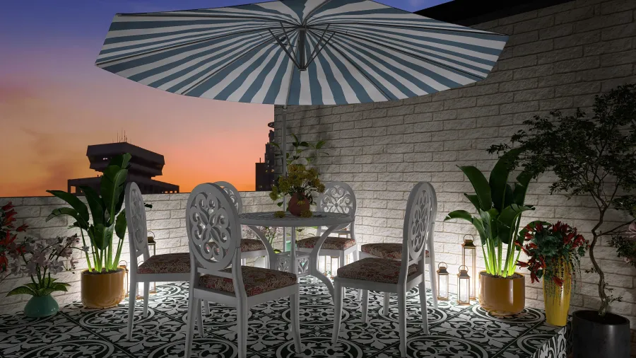 Rooftop Garden 3d design renderings