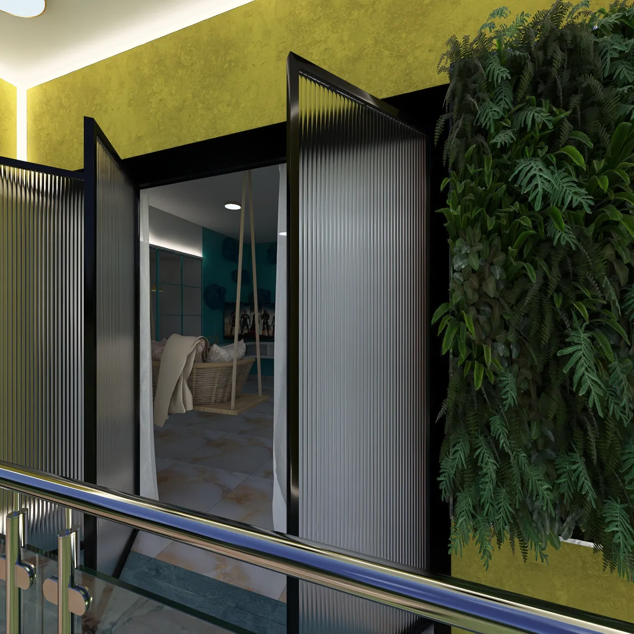 Balcony 3d design renderings