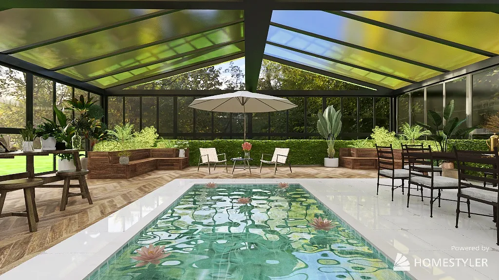 botanical green house 3d design renderings