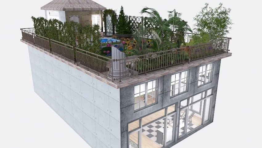 Loft with Heaven Garden 🌻 3d design picture 158.99