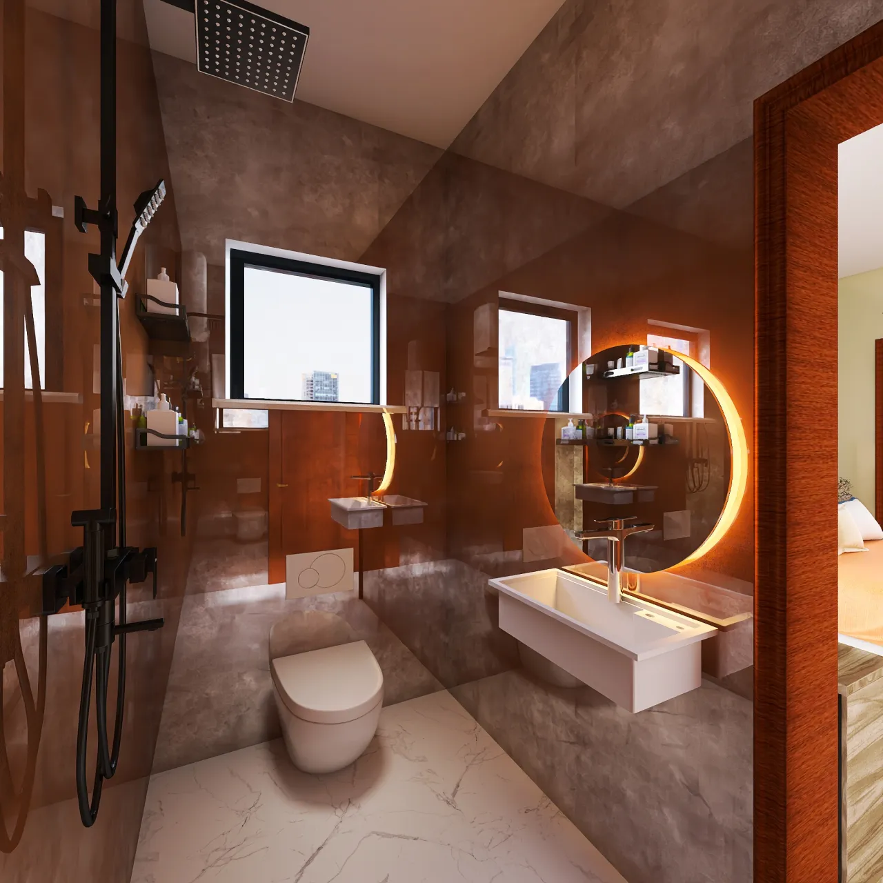 Bathroom 3d design renderings