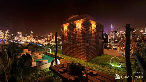 House with roof garden