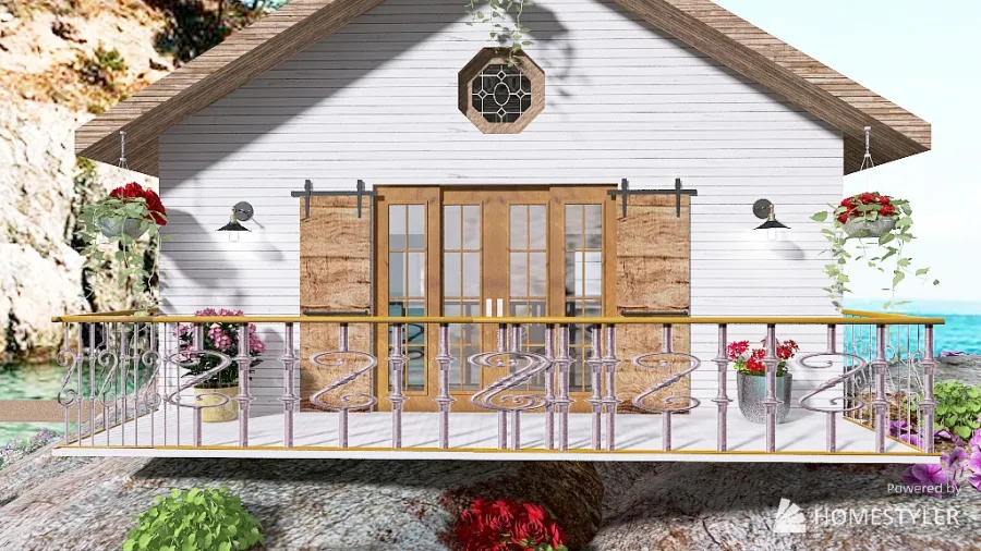 TINY HOUSE EN PLEINE MER 3d design renderings