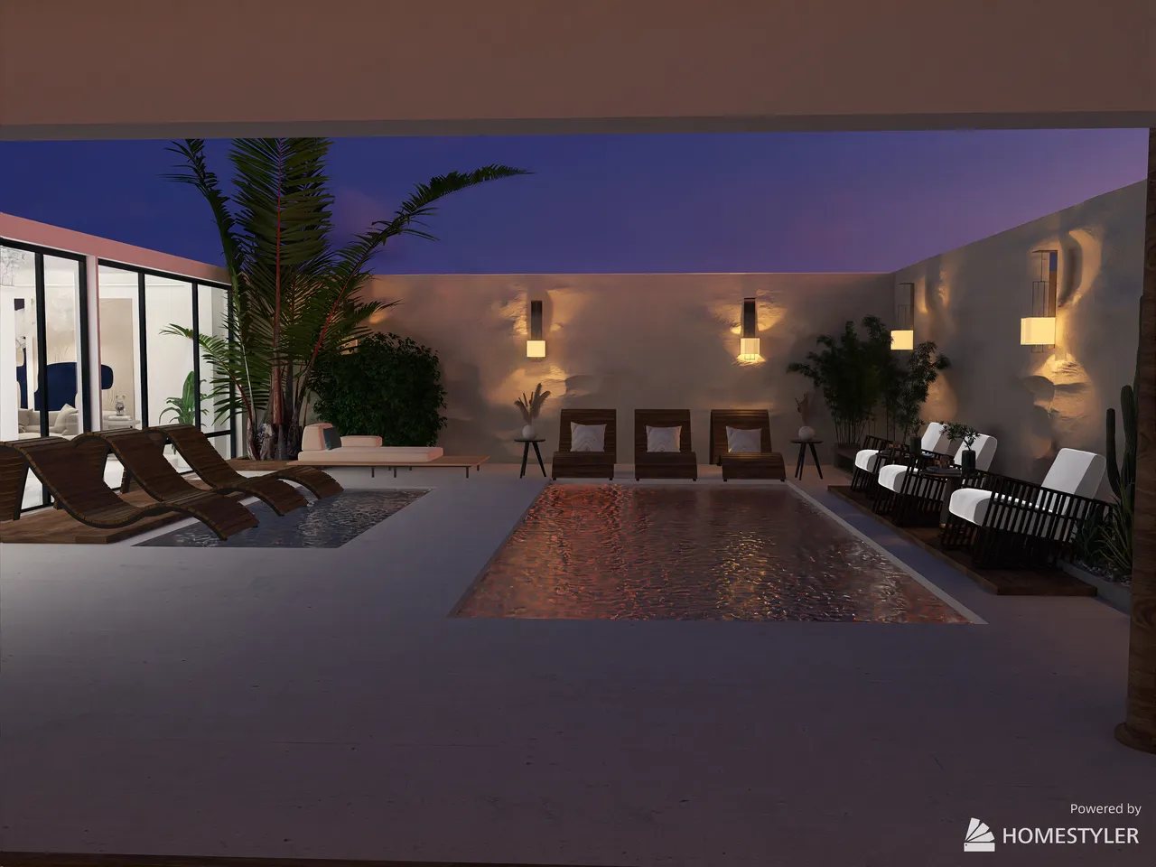 Lounge 3d design renderings