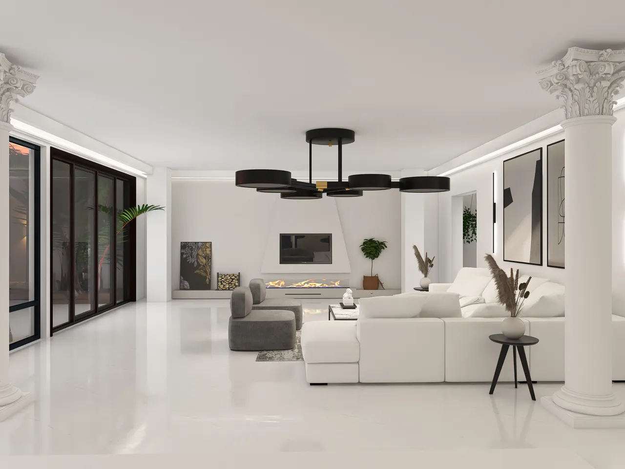 LivingRoom 3d design renderings