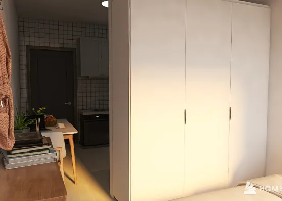 [ Apartamento de 23.6m² ] Design Rendering