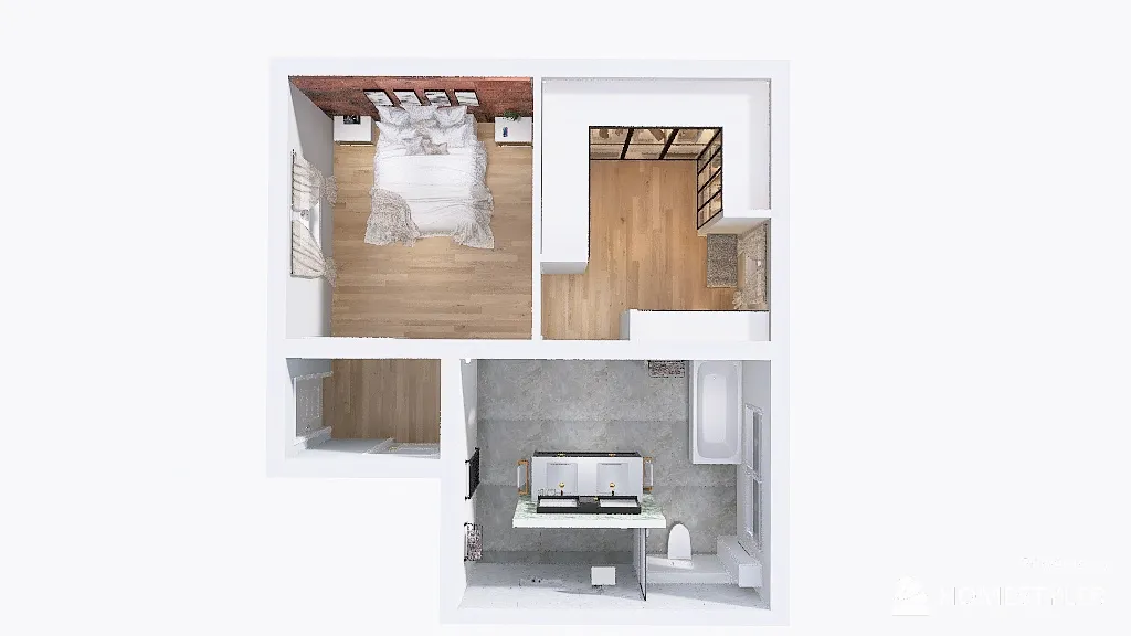 Habitación Pineda 3d design renderings