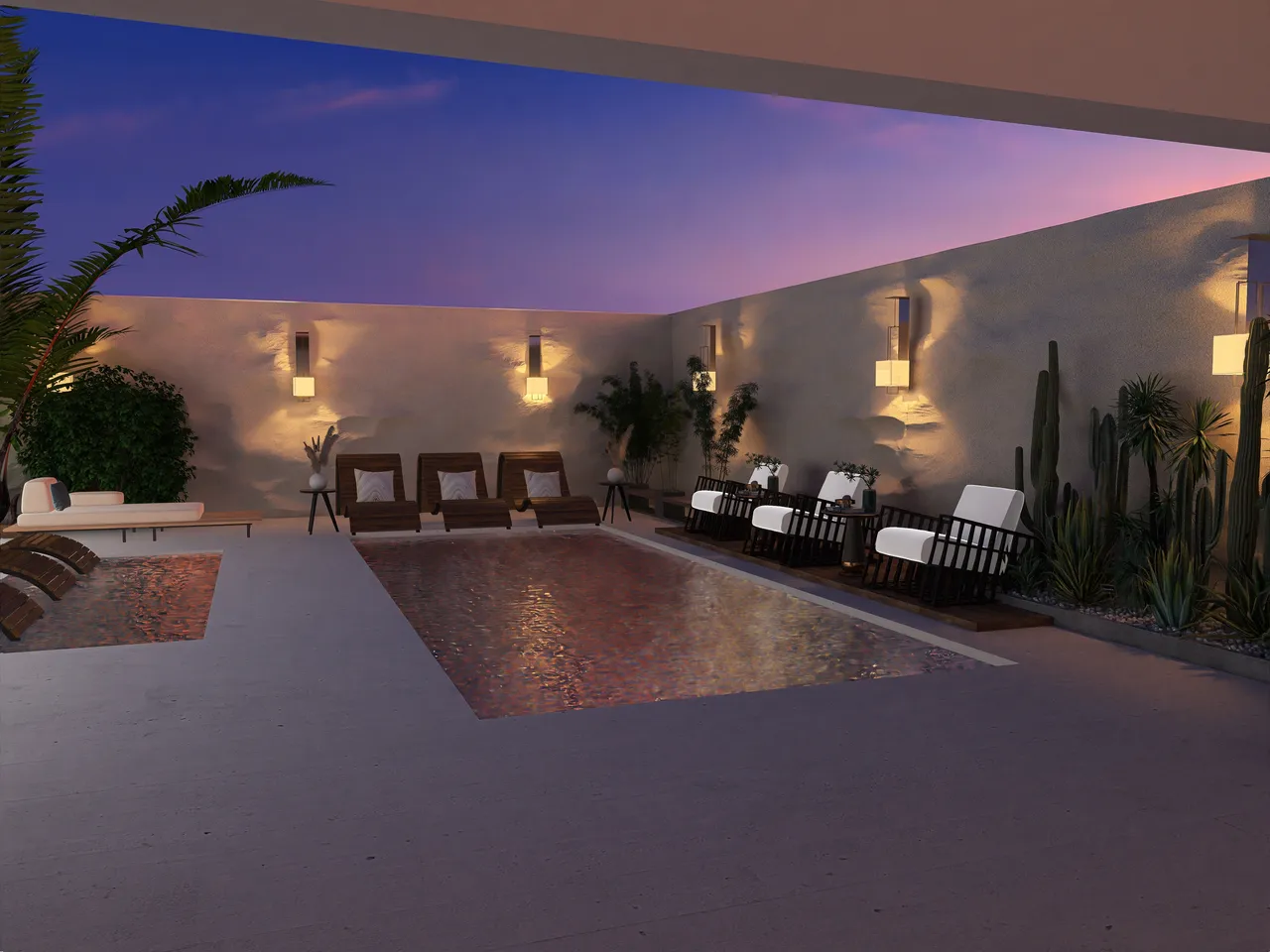 Lounge 3d design renderings