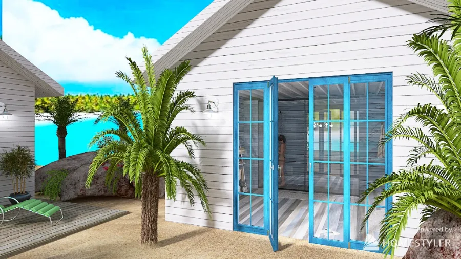 TINY HOUSE AUX CARAIBES 3d design renderings